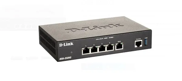 Router VPN D-LINK DSR-250v2 Gigabit 5 Porturi - imagine 2
