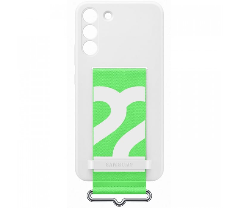 Husă SAMSUNG Galaxy S22 Plus Silicon Alb cu Curea