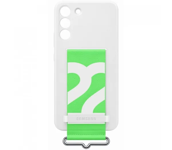 Husă SAMSUNG Galaxy S22 Plus Silicon Alb cu Curea