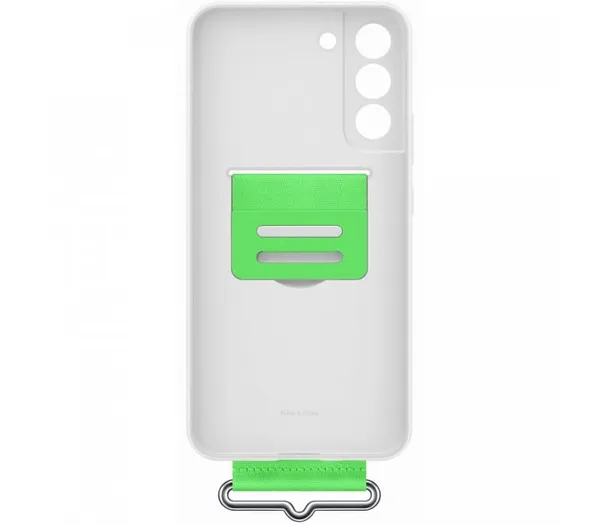 Husă SAMSUNG Galaxy S22 Plus Silicon Alb cu Curea - imagine 2
