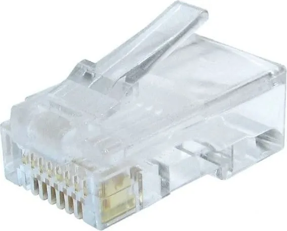 Mufă RJ-45 GEMBIRD Cat6 Transparent 50 bucăți LC-8P8C-002/50