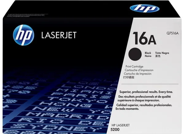 Toner HP Q7516A Black Original LaserJet 5200 - imagine 2
