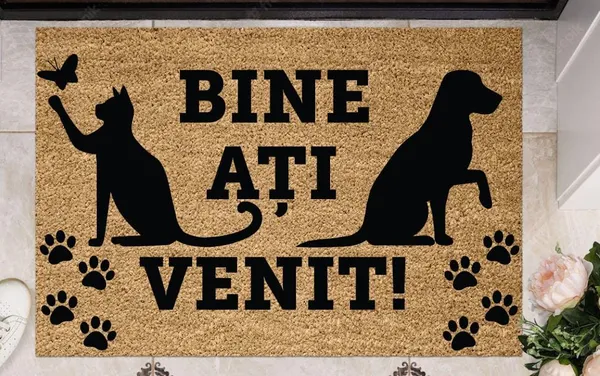 Covoraș intrare HEINNER HOME PAWS 60x40 cm Iarbă de mare - imagine 4