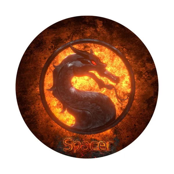 Covor Gaming SPACER DRAGON Rotund 1200mm SPFP-DRAGON-120