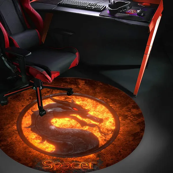 Covor Gaming SPACER DRAGON Rotund 1200mm SPFP-DRAGON-120 - imagine 2
