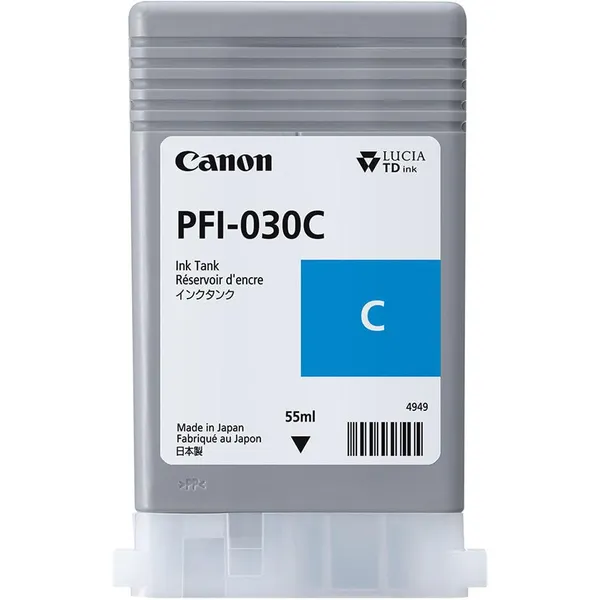 Cartuș Cerneală CANON PFI-030C Cyan 55ml Original