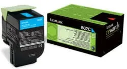 Toner LEXMARK 80C20C0 Cyan Original 1000 Pagini