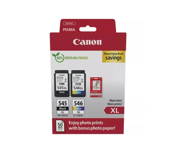 Pachet Cartușe Cerneală CANON PG-545XL/CL-546XL Photo Value Pack Original