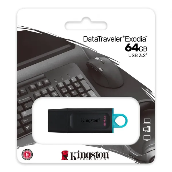 Memorie USB Flash KINGSTON DataTraveler Exodia DTX 64GB - imagine 3