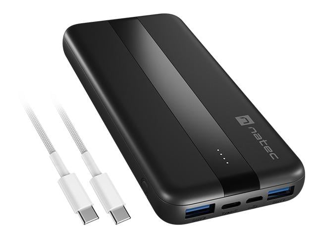 Baterie Externă NATEC 10000 mAh 3 Porturi USB Negru NPB-2294