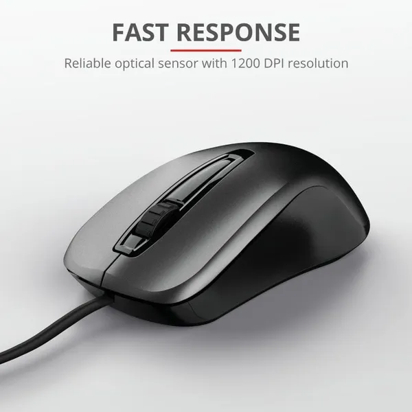 Mouse TRUST Carve USB Negru TR-23733 - imagine 6