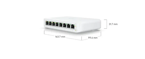 Switch UBIQUITI USW-LITE-8-POE 8 Porturi Gigabit PoE