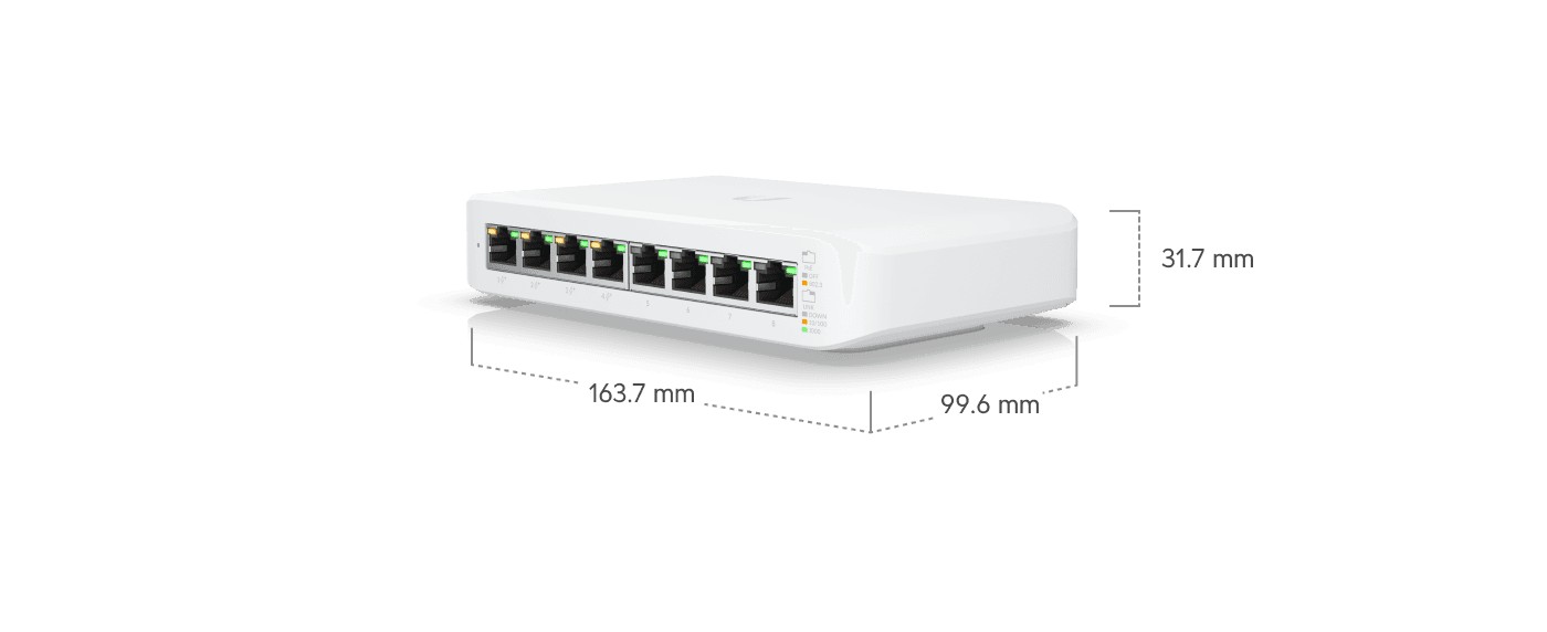 Switch UBIQUITI USW-LITE-8-POE 8 Porturi Gigabit PoE