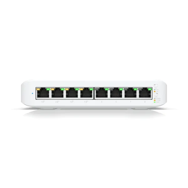 Switch UBIQUITI USW-LITE-8-POE 8 Porturi Gigabit PoE - imagine 2