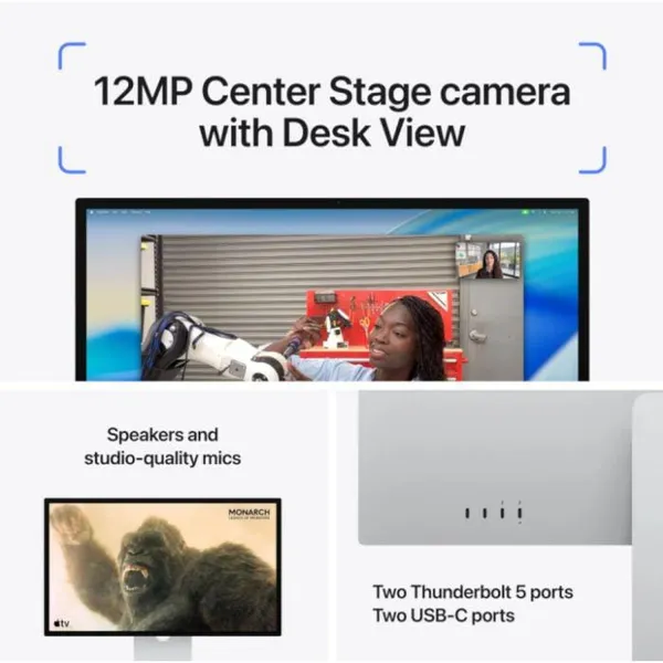 Monitor APPLE Studio Display 27 Retina 5K Nano-Texture VESA MFF24RC/A - imagine 4