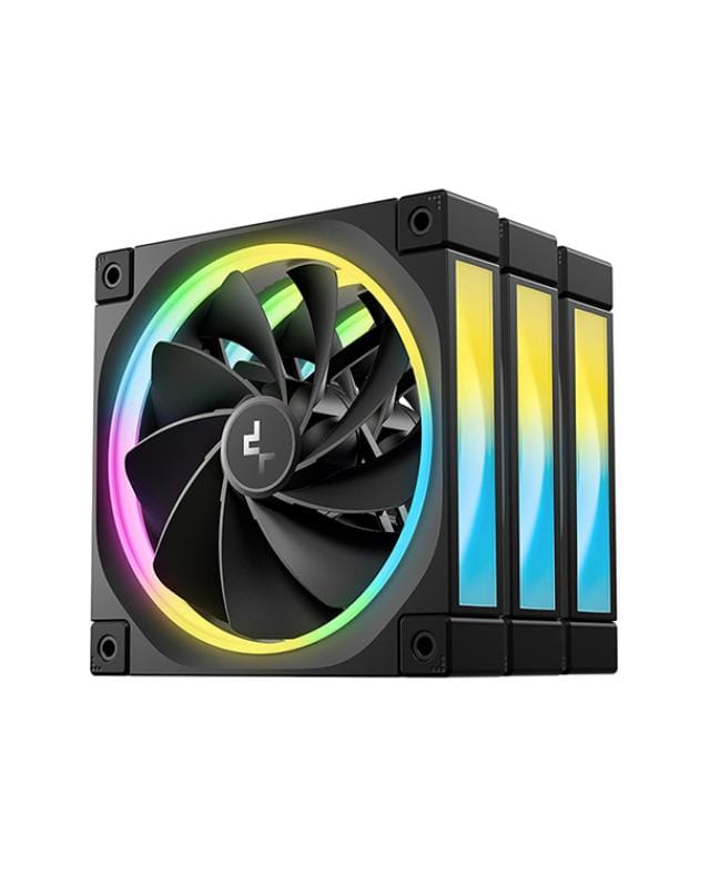 Ventilator Carcasa DEEPCOOL FL12R-3 in 1, 120 mm, 2150 RPM, RGB, 3 buc