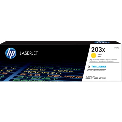 Toner HP 203X Yellow Original CF542X LaserJet Pro