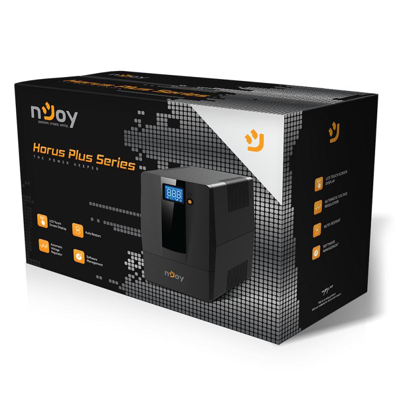 UPS NJOY Horus Plus 1500 1500VA/900W LCD Tactil - imagine 5