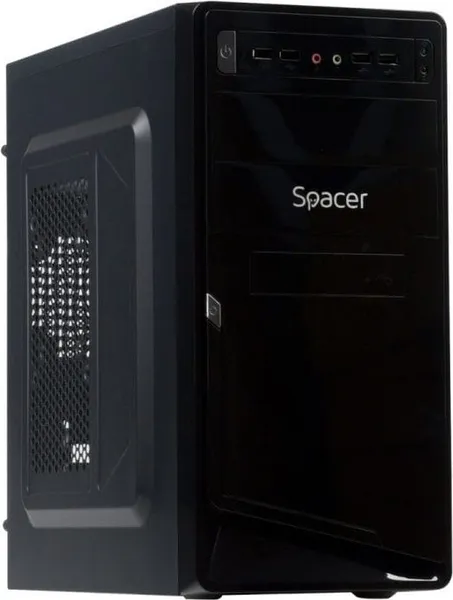 Carcasă PC SPACER SPC-MOON Mini Tower mATX Negru