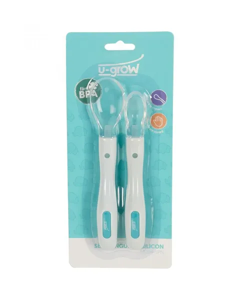 Set Lingurițe Silicon U-GROW U1154-SPN 2 Bucăți - imagine 2