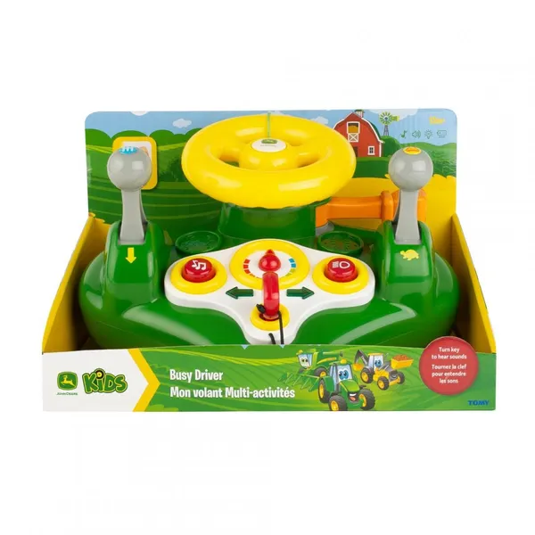 Volan Jucărie TOMY John Deere cu Lumină și Sunete T34906 - imagine 4