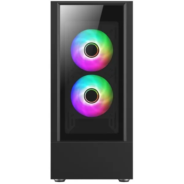 Carcasă PC ALPHAGEAR Tempest Glass ARGB Mid Tower Transparent