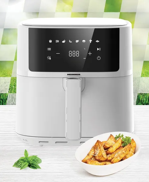 Friteuză cu aer cald HEINNER WhiteElinn HAF-B6WH17SQ 5.7L 1700W Alb - imagine 4