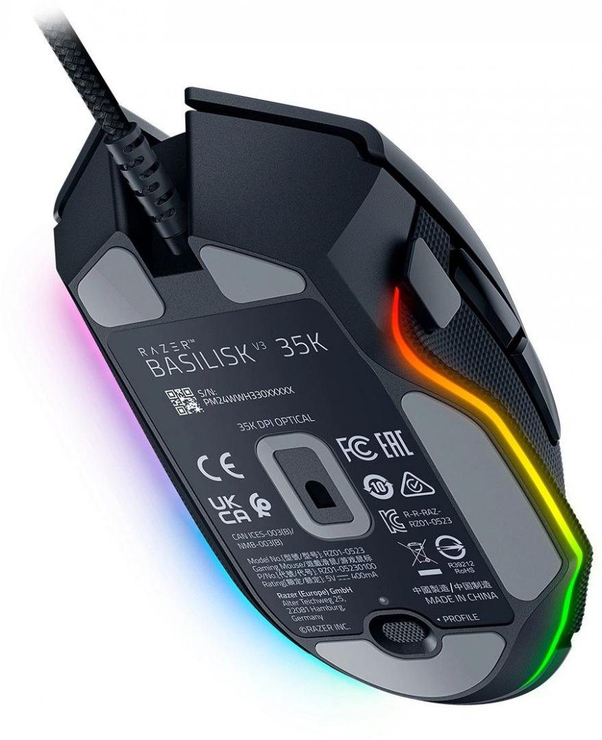 Mouse RAZER Basilisk V3 Pro 35K Wireless Negru - imagine 4