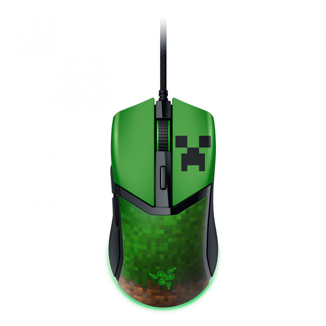 Mouse Gaming RAZER Cobra Minecraft 8500 DPI RGB Verde