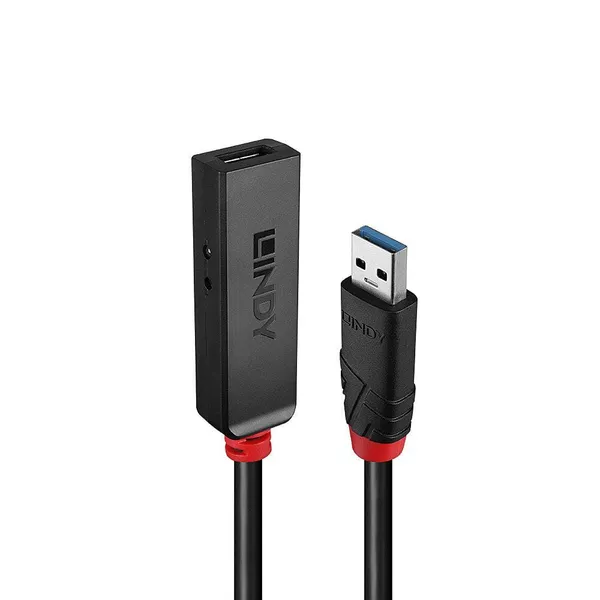 Adaptor USB LINDY Active Extension Slim 10m 5Gbps Negru LY-43403