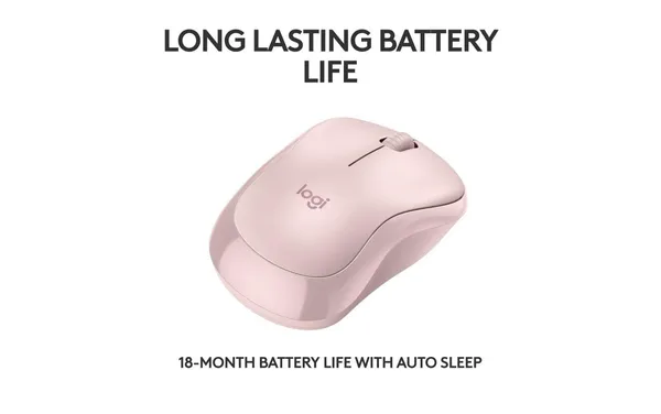 Mouse LOGITECH M240 Bluetooth Silent Roz 910-007121 - imagine 4