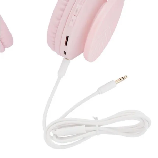 Casti POWERLOCUS P1 Wireless pentru Copii Roz - imagine 2