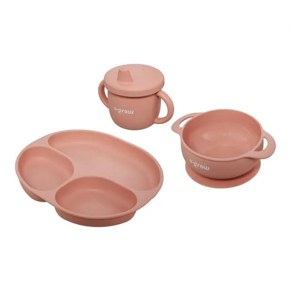 Set diversificare U-GROW 3 piese Silicon Roz