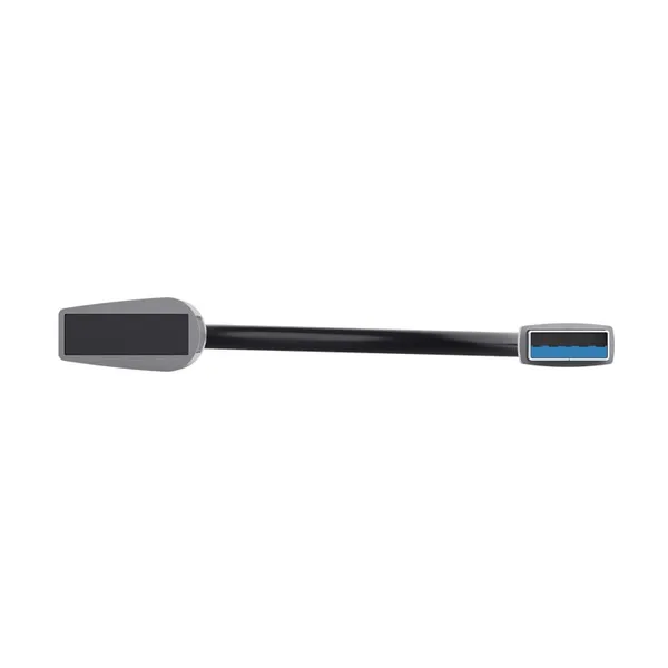 Hub USB TRUST Halyx 4xUSB-A 3.2 Aluminiu Argintiu TR-24947 - imagine 5