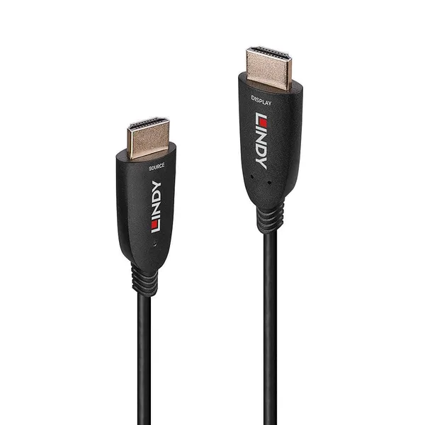 Cablu HDMI LINDY 8K60 Fibră Optică Hibridă 20m Negru - imagine 3