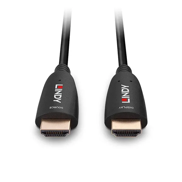 Cablu HDMI LINDY 8K60 Fibră Optică Hibridă 20m Negru - imagine 2