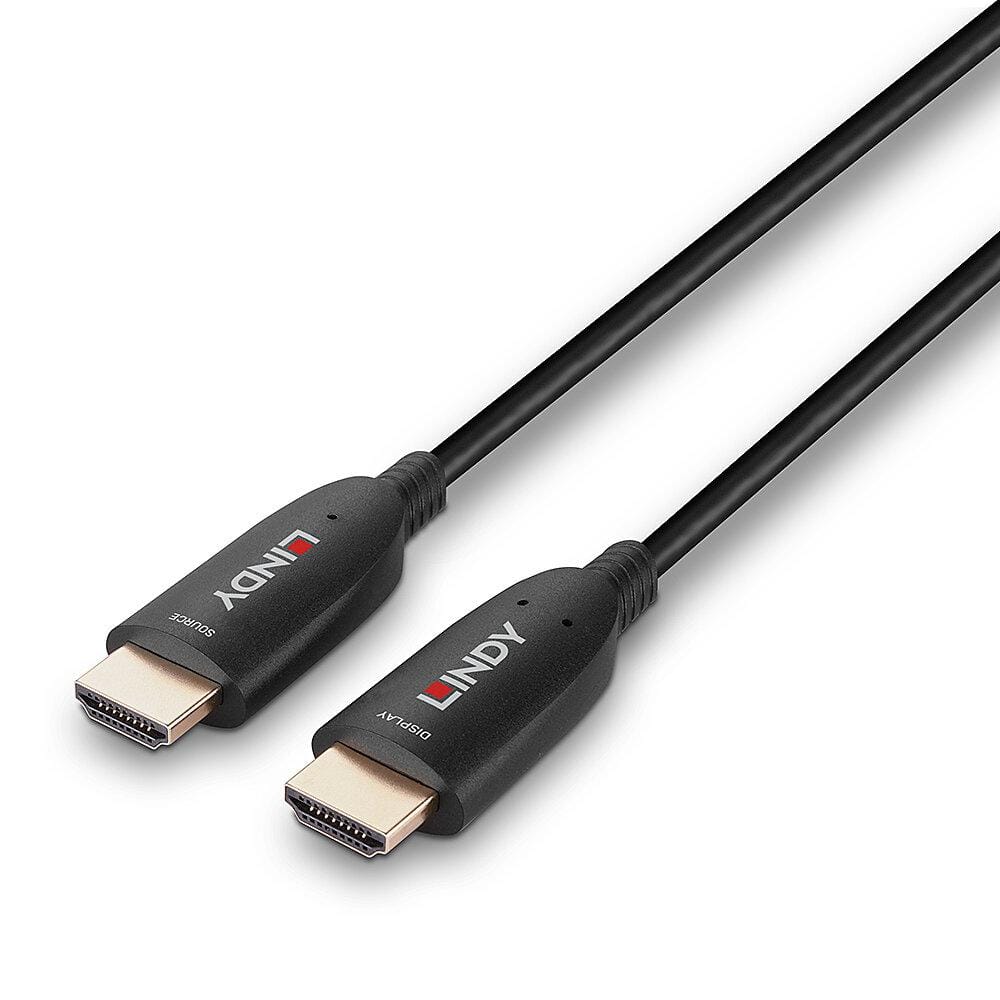 Cablu HDMI LINDY 8K60 Fibră Optică Hibridă 20m Negru
