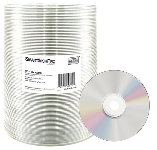 CD-R VERBATIM 69828 SMDI PRO 700MB 100 Bucăți