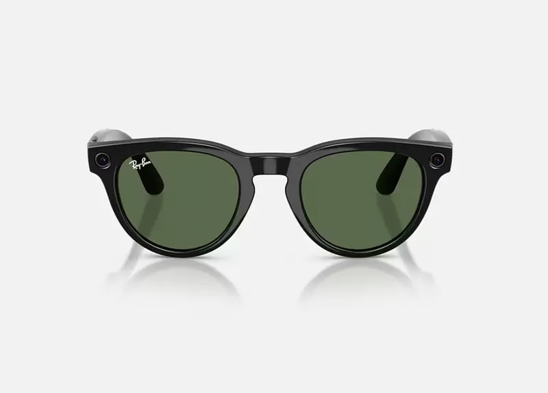 Ochelari Smart RAY-BAN Meta HEADLINER Low Bridge Fit Negru Lucios G-15 GEN2 - imagine 2
