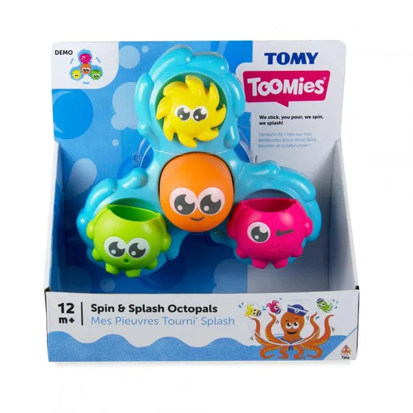 Jucărie Baie TOMY Caracatițe Care Se Învrtesc și Stropesc T72820 - imagine 3