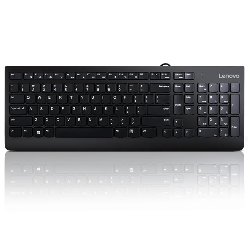 Tastatură LENOVO 300 USB US English Negru GX30M39655