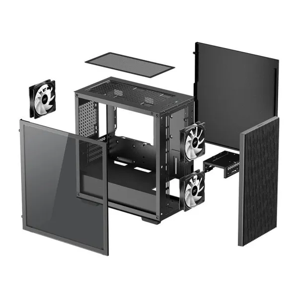 Carcasă PC DEEPCOOL MATREXX 40 3FS Mini Tower M-ATX Negru - imagine 10
