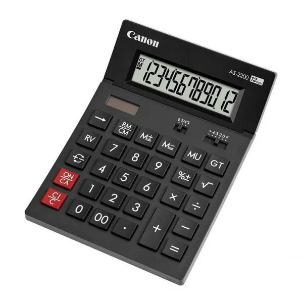 Calculator birou CANON AS2200 12 digiti LCD Negru - imagine 2