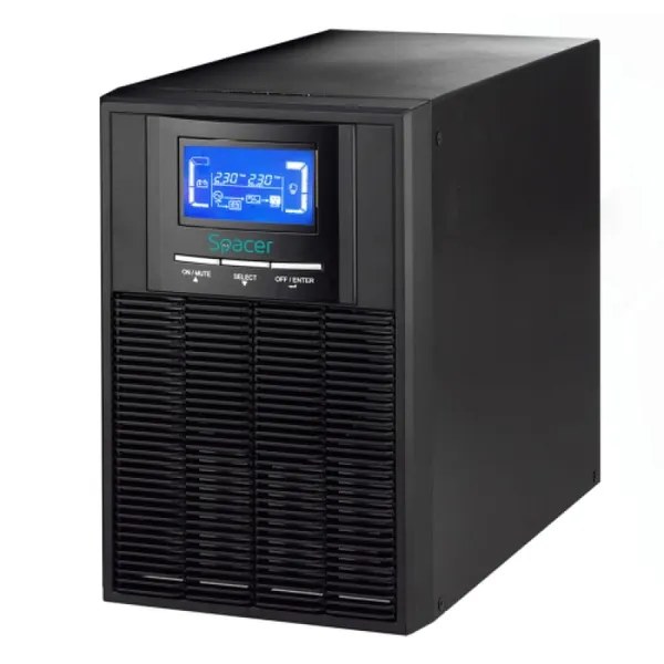 UPS SPACER SPUP-1000D-OLT01 Online 1000VA 900W LCD USB Tower