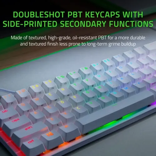 Tastatură Gaming RAZER Huntsman Mini Switch Optic Purple Alb - imagine 3