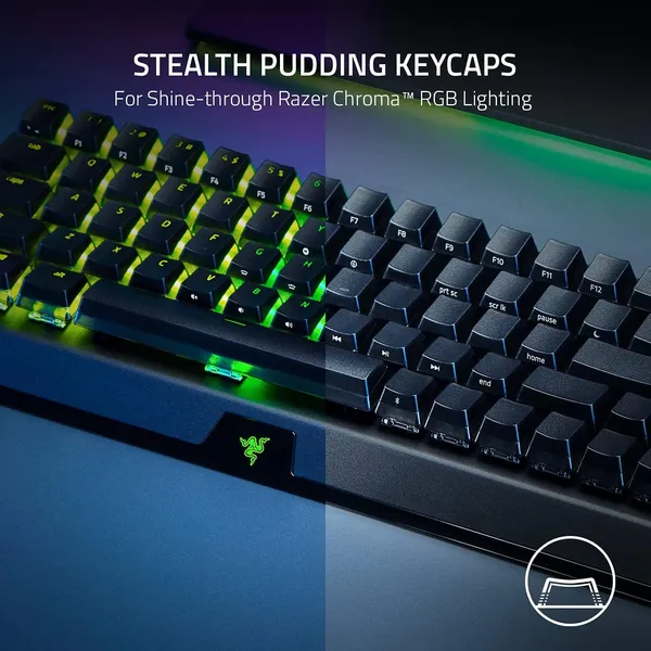 Tastatură Mecanică Gaming RAZER BlackWidow V3 Mini HyperSpeed Phantom Yellow Wireless - imagine 7