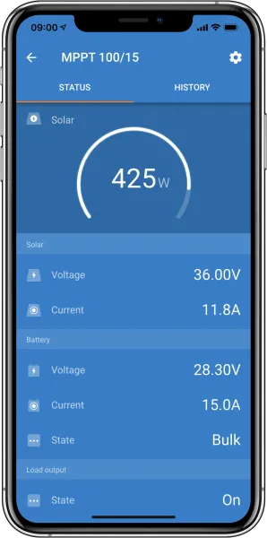 Regulator Solar VICTRON ENERGY SmartSolar MPPT 75/10 12/24V 10A - imagine 6