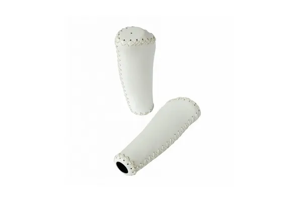 Mansoane Bicicletă WI1164C 135mm Piele-PVC Alb
