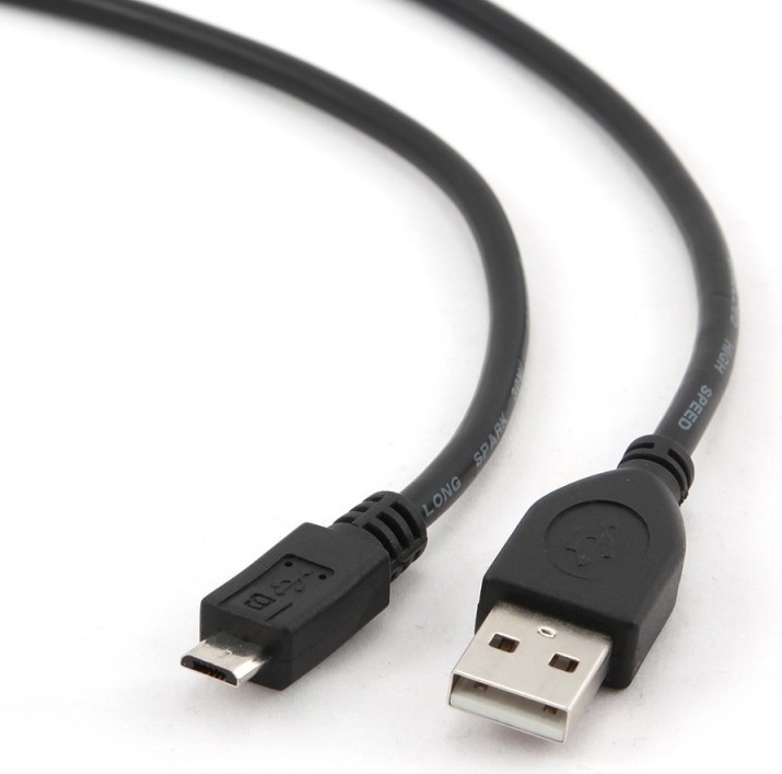Cablu Date GEMBIRD USB-MicroUSB 0.5m Negru CCP-mUSB2-AMBM-0.5M