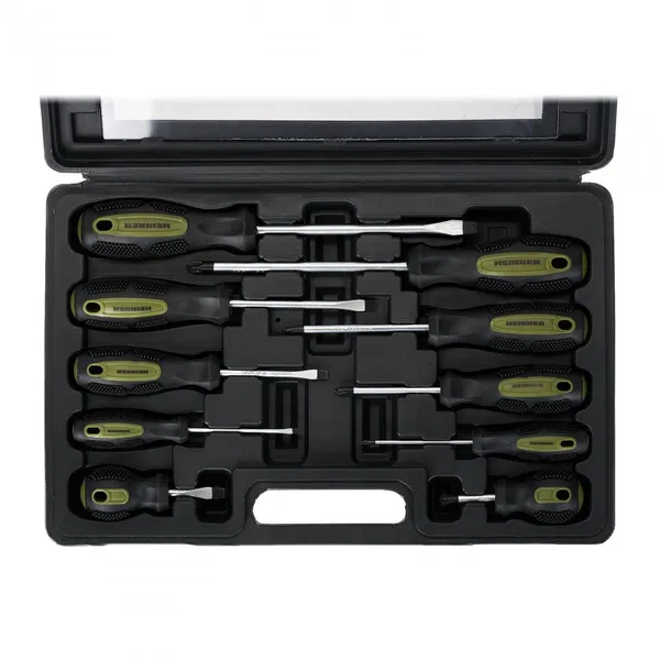 Set șurubelnițe HEINNER HR 10 bucăți CR-V - imagine 2